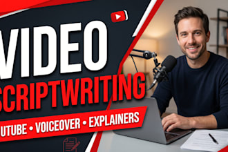 write engaging youtube, video, explainer, and voiceover scripts