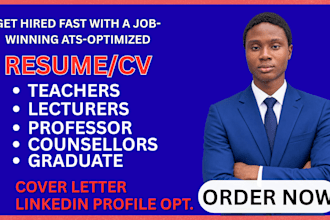 create an ats friendly teacher resume and education CV