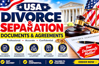 prepared uncontested divorce document marital settlement document