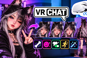 set up your vrchat avatar with physbones expressions toggles and animations fx