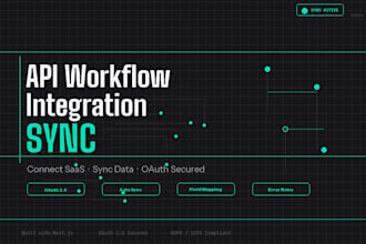 build API integration workflows to sync data