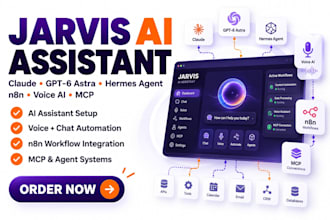 jarvis ai assistant claude gpt 6 astra hermes agent n8n voice ai assistant mcp