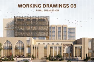remodel arabic house villa, pointed arches facade, cgi building exterior render