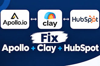 fix broken apollo setup with clay, hubspot and calendly for meetings
