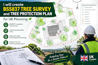 do bs5837 tree survey  , tree protection plan for UK planning