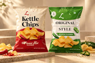 design food packaging and product labels