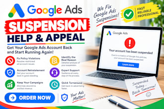 fix gmc and google ads suspension misrepresentation and product feed disapproval