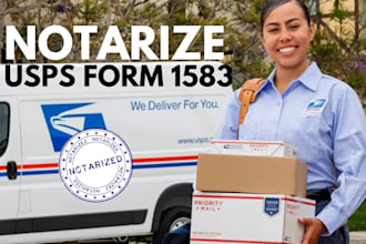notarize usps form 1583 online now same day delivery