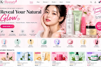 build skincare shopify store korean skincare website korean beauty shopify store
