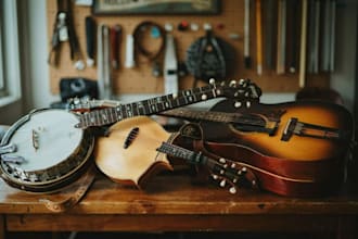 record banjo, mandolin, acoustic guitar and fiddle for your songs