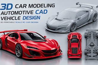 3d car modeling 3d printable scale rc car design automotive cad vehicle design