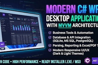 develop a modern desktop software and windows business tool