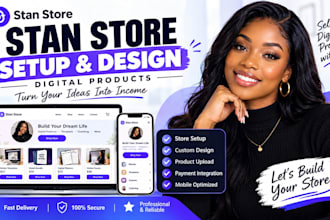 setup stan store digital product stan store design marketing