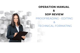 review, edit, and fromat your operation manual or sop