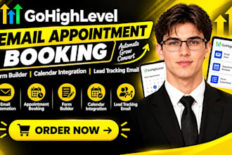do gohighlevel email appointment, booking form builder, calendar lead tracking