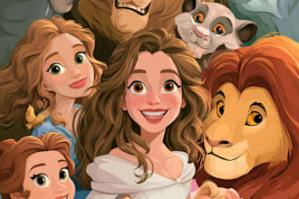 do disney cartoon illustration for you