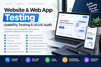 review website manual testing for web app usability testing and ui ux audit