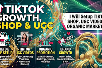 setup tiktok shop, promote your tiktok account organically, tiktok ugc video