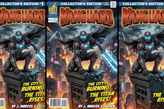 create custom comic book art and manga illustration