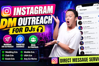 manually do instagram dm outreach to djs and music professionals