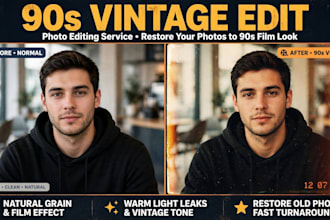 edit your photo with 90s vintage aesthetic