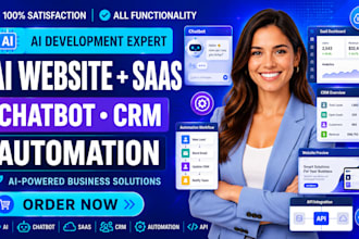 build ai agency website saas crm chatbot automation solutions