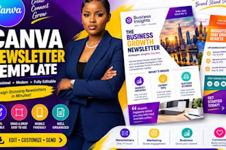 design canva newsletter canva magazine poster banner social media canva design