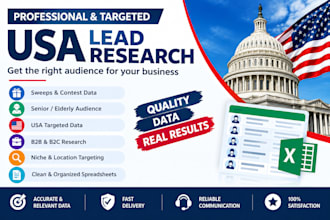 provide USA sweeps leads, senior elderly leads