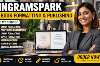 publish your book on ingramspark with correct formatting and setup