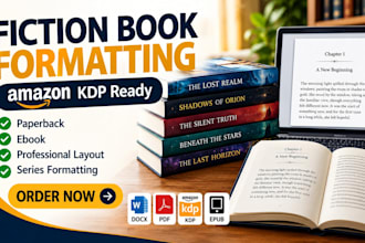 fiction book formatting book series KDP