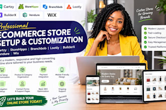 design cartzy storehippo branchbob lootly builderx  vendure elastic wix website