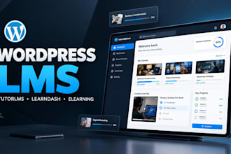 build a wordpress lms website with tutorlms, learndash and elearning
