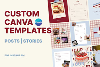 design custom canva templates for instagram
