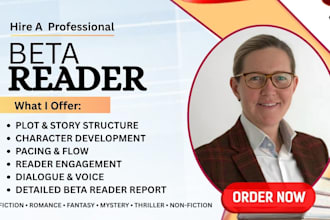 beta read your book or manuscript