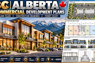 design bc alberta commercial floor plans construction drawings