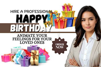 create a personalized birthday video with photos, music and heartfelt messages
