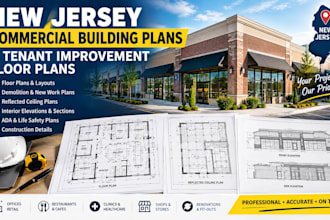 draw new jersey commercial building plan tenant improvement drawings floor plans