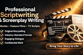 write movie scripts, screenplays and film scripts