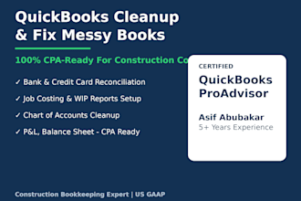 do construction bookkeeping, job costing and wip in qbo