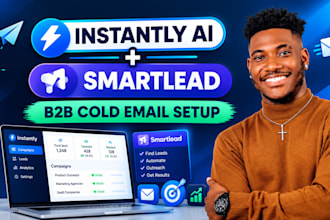 setup instantly ai or smartlead for b2b cold email