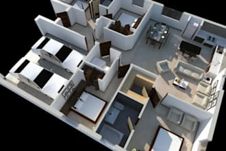 design 2d architectural floor plan