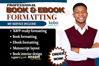 format your manuscript, book typesetting, book interior design for amazon kdp