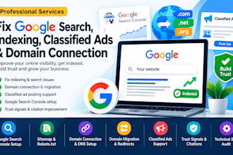 fix google search trust flow indexing classified ads  migration domain connect