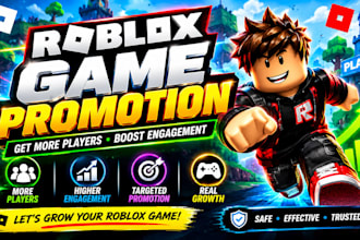 roblox promotion, roblox game marketing to increase engagement