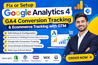 setup google analytics 4, ga4 conversion tracking, ecommerce tracking with GTM