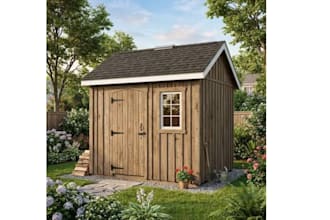 design a professional 3d shed with realistic architectural rendering
