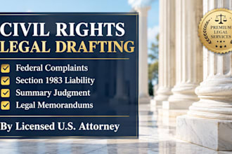 draft a persuasive federal civil rights legal memorandum
