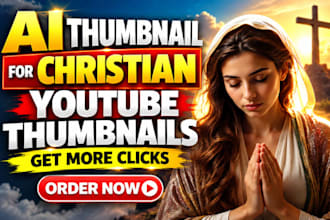 design an engaging ctr ai thumbnail for christian youtube for more clicks
