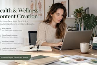 create health and wellness content for your business