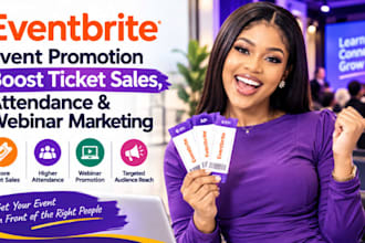 do eventbrite promotion, boost event ticket sales, attendance, webinar marketing